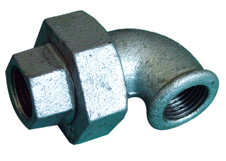 Hydraulic 1/2" Malleable Iron Pipe Fitting Galvanized Brass Seat Union