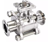 304 316l Sanitary Stainless Steel Ball Valve Manual Tri Clamp End Full Package 3 Pc