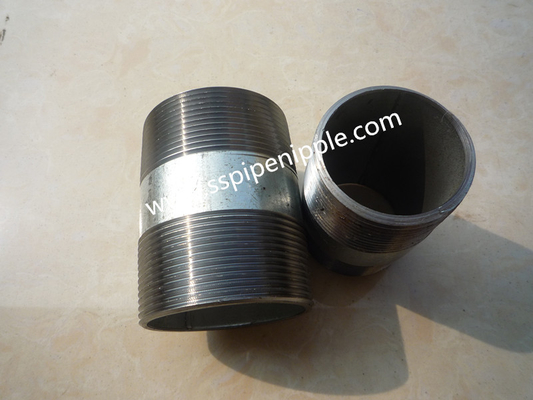 BS1387 Carbon Steel Pipe Nipples Natural  Gas Water Industries Use