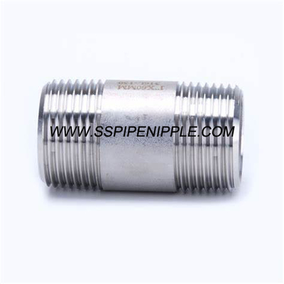 Niple Acero Inoxidable 304/316  CEDULA 40 ROSCA  1/2 X 6" NPT  ANSI/ASME B1.20.1.