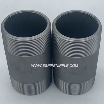 Seamless Black Pipe Nipple 4" X 4" XH / SCH 80 CS  NPT ANSI / ASME  B1.20.1