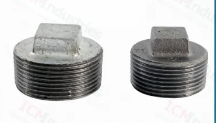 291 Square Plug Tube Malleable Iron Pipe Fitting Bsp Thread