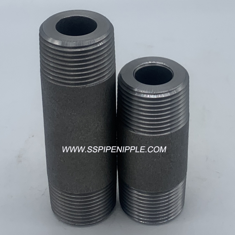 Customized Black Pipe Nipple 1" X 6" XXH   CS NPT   High Precision