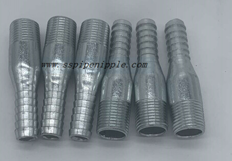 Industrial Carbon King Nipple BSP Durable Carbon Steel Pipe Fitting