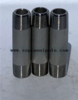 Seamless Stainless Steel Threaded Nipple Durable Weld Nipple Fittings