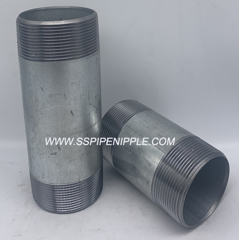 Standard Size  Galvanized Steel Pipe Nipple  Male Thread 	Equal Shape