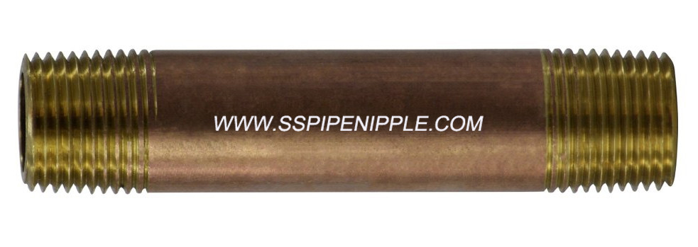 Professional  Brass Pipe Nipple   Barrel Nipple Taper Lead Free